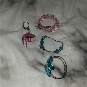 Bracelets (kylie cosmetics keychain included)
